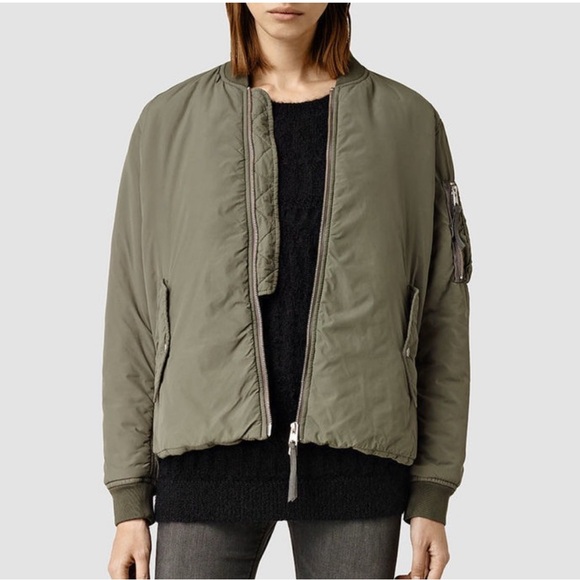 All saints bomber jacket orange lining - Picture 3 of 3